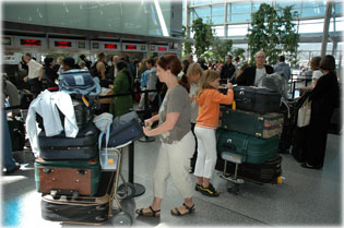 Luggages at the airport
